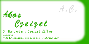 akos czeizel business card